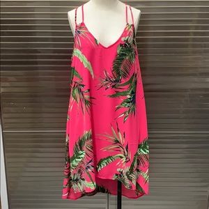Carmella fuschia floral dress